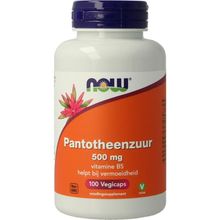 Foto van NOW Pantotheenzuur 500 mg (B5)