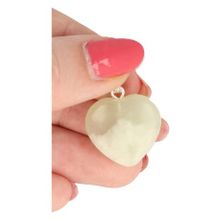 Foto van Ruben Robijn Edelsteen harthanger 20 mm jade