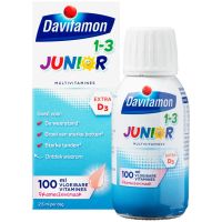 Davitamon Junior 1+ vloeibare vitamines framboos