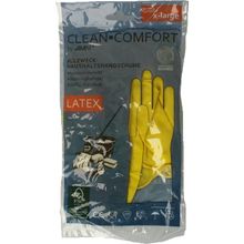 Foto van Clean-Comfort Huishoudhandschoen geel maat XL