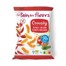 Foto van Pain Des Fleurs Chips gepoft tomaat basilicum glutenvrij bio vegan