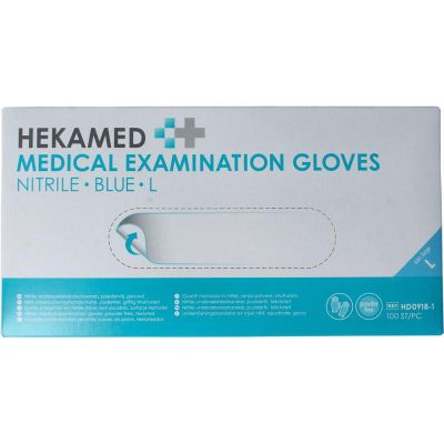 Hekamed handschoen soft nitril L 100 stuks - Huishoudhandschoenen