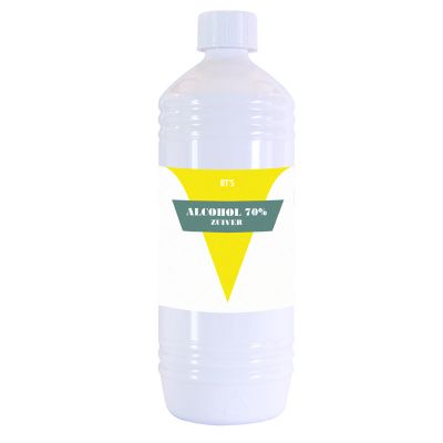 BT'S Alcohol 70% zuiver 1 liter - Desinfectie