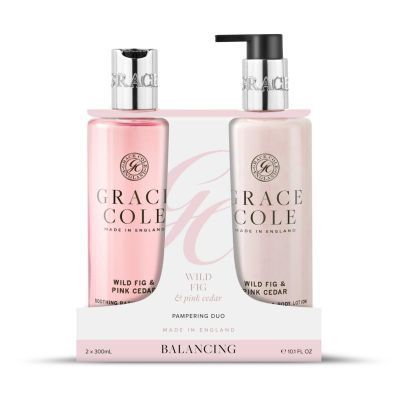 Grace Cole Wild fig & cedar bodycare duo 2 stuks - Bodycreme/gel/lotion