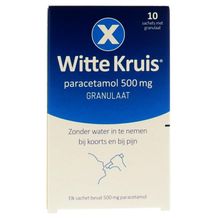 Foto van Witte Kruis Paracetamol 500 mg granulaat