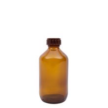 Foto van Medicijnfles gedopt bruin 200 ml 28 mm