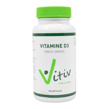 Foto van Vitiv Vitamine D3 3000IU/75mcg