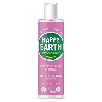 Happy Earth Pure deodorant spray lavender ylang refill