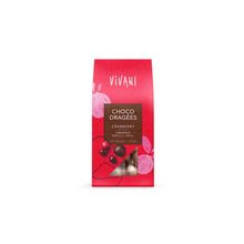 Foto van Vivani Choco dragees cranberry bio