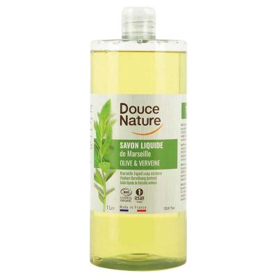 Douce Nature Zeep Marseille ijzerkruid vloeibaar Douce Nature Zeep Marseille ijzerkruid vloeibaar 1 liter - Zeep