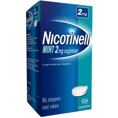Nicotinell Mint 2 mg 96 Zuigtabletten - Stoppen met roken