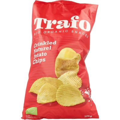 Trafo Ribbelchips gezouten 125 gram - Zoutjes/chips