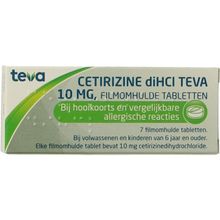 Foto van Teva Cetirizine DI HCI 10 mg
