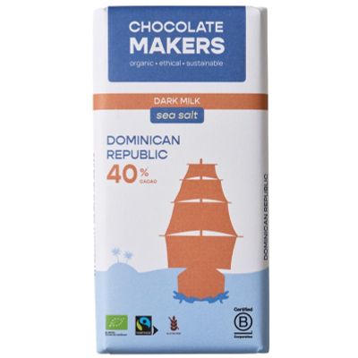 Foto van Chocolatemakers Tres hombres 40% met zeezout