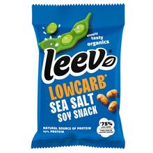 Foto van Leev Bio lowcarb snack soyabonen met zeezout