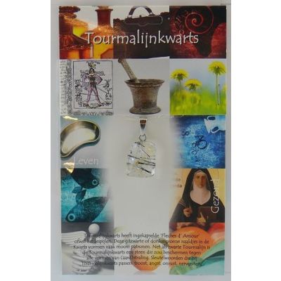 Hanger gezondheidssteen tourmalijn kwarts 1 stuks - 
