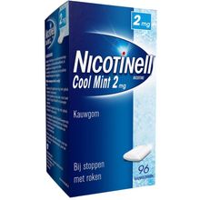Nicotinell Kauwgom cool mint 2 mg Foto van Nicotinell Kauwgom cool mint 2 mg