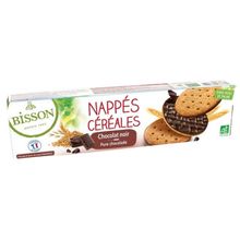 Foto van Bisson Pure chocolade frosted granenkoekjes bio