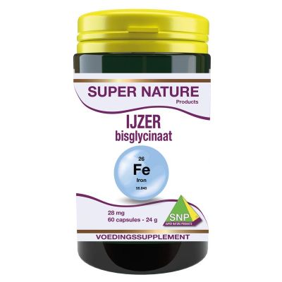 SNP IJzer bisglycinaat 28mg 60 capsules - Fytotherapie