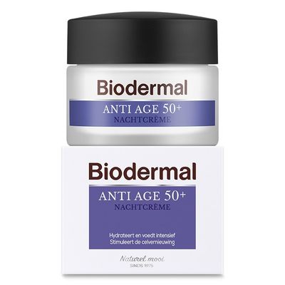Foto van Biodermal Nachtcreme anti age 50+