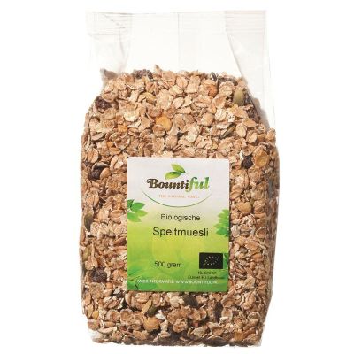 Bountiful Spelt muesli bio Bountiful Spelt muesli bio 500 gram - Ontbijtgranen