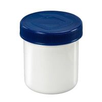 Zalfflacon 40 ml wit/blauw met dop