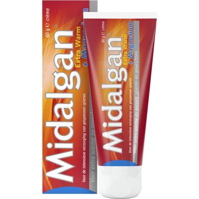 Midalgan Extra warm + magnesium Midalgan Extra warm + magnesium 60 gram - Sport verzorging