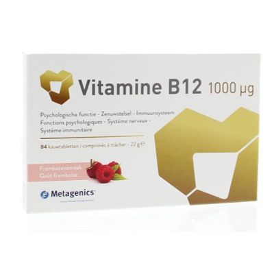 Metagenics Vitamine B12 1000 mcg 84 kauwtabletten - Vitamine enkel