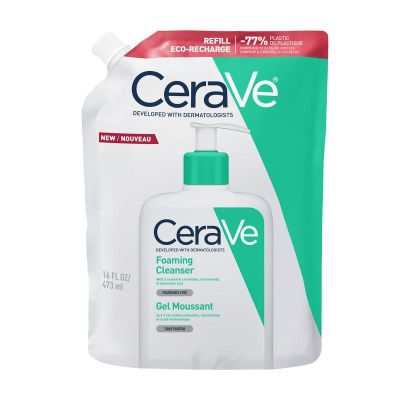 Cerave Reinigingsgel schuimend normale huid navul 473 Milliliter - Reiniging