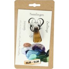 Foto van Sterrenbeeldsteen hanger tweelingen