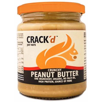 Crack'd Pindakaas crunchy organic bio