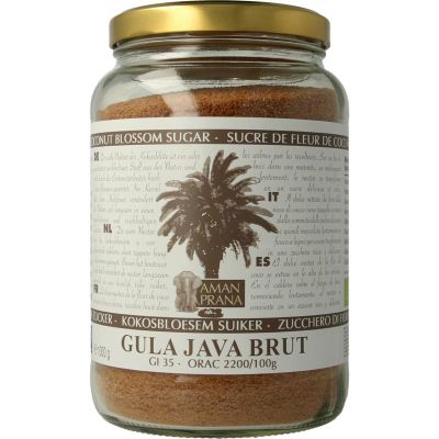 Amanprana Gula java brut bio 1000 gram - Overig reform/levensmiddelen