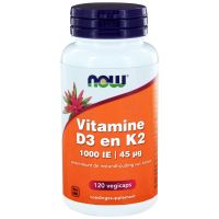 NOW Vitamine D3 1000IE & Vitamine K2