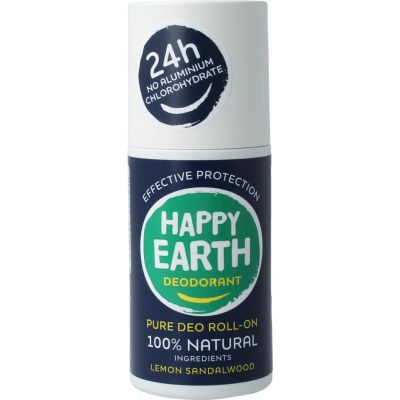 Happy Earth Pure deodorant roll-on men protect 75 milliliter - Deodorant