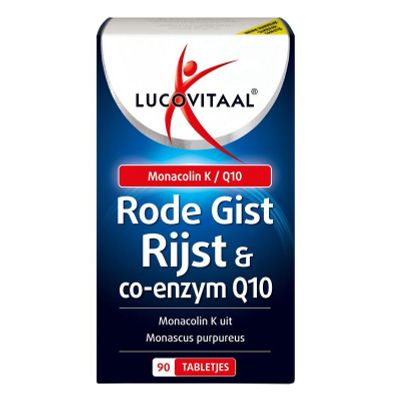 Lucovitaal Rode gist rijst + co enzym Q10 Lucovitaal Rode gist rijst + co enzym Q10 90 tabletten - Rode gist rijst