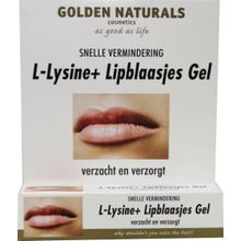 Foto van Golden Naturals L-lysine Lipblaasjes Gel