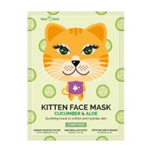 Foto van Montagne Kitten sheet face mask cucumber & aloe