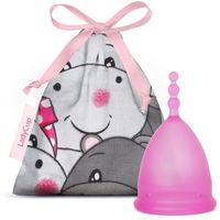 Ladycup Menstratiecup pinky hippo maat S