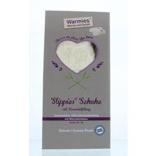 Foto van Warmies Slippies maat 4-7 (36-40) creme plush