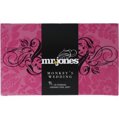 Mr Jones Monkeys wedding earl grey Mr Jones Monkeys wedding earl grey 20 zakjes - Thee