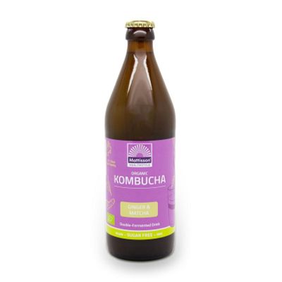 Mattisson Kombucha ginger & matcha double fermented bio 500 ml - 