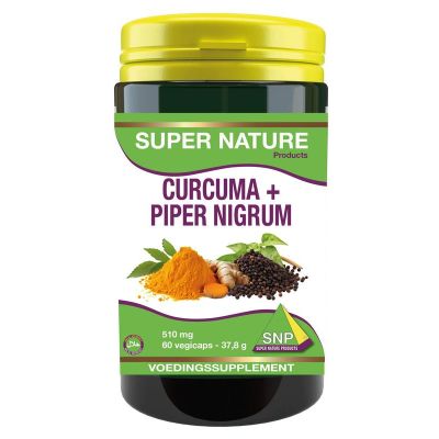 Foto van SNP Curcuma & piper nigrum 510 mg puur