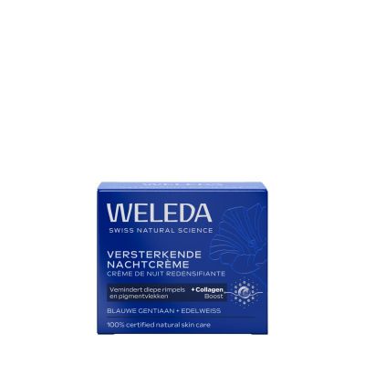 Weleda Blauwe gentiaan&edelweiss versterkende nachtcreme 40 Milliliter - Nachtcreme