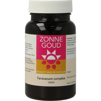 Zonnegoud Taraxacum complex Zonnegoud Taraxacum complex 120 tabletten - Fytotherapie