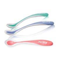 Nuby Warmtegevoelige lepel met zachte rand 3m+