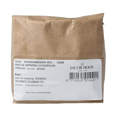 Jacob Hooy Duindoornbessen heel 250 gram - Kruiden