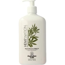 Foto van Australian Gold Hemp nation tan extender white peach hibiscus