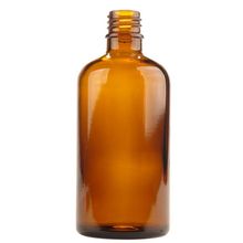 Foto van Helios Holland Flesje glas 100ml amber