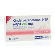 Foto van Healthypharm Paracetamol kinderen 240 mg
