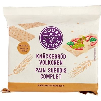Your Organic Nat Knackebrod volkoren bio Your Organic Nat Knackebrod volkoren bio 250 gram - Voeding
